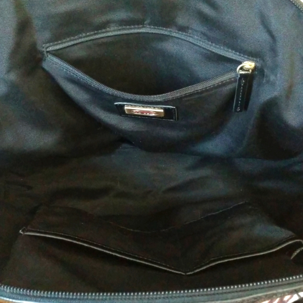 Talbots leopard print patent leather bag - Picture 7 of 14